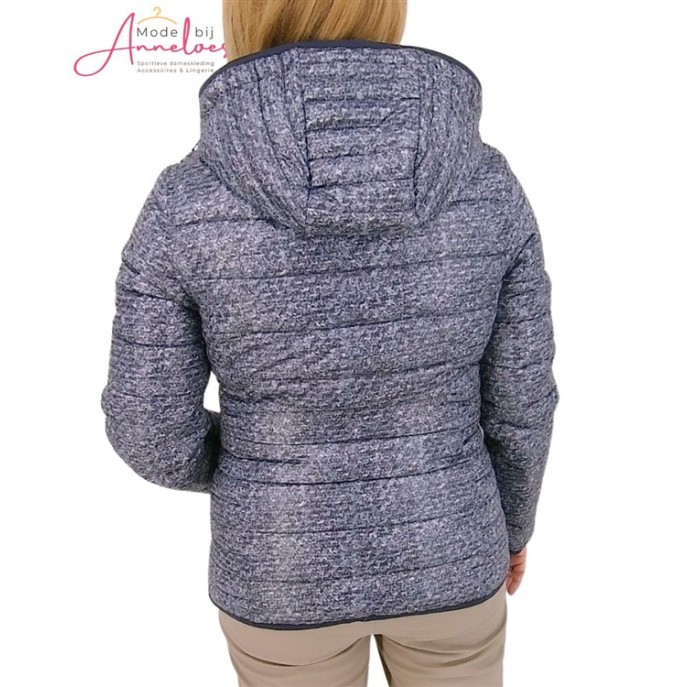 Barbara Lebek winterjas omkeerbaar 311800552 blauw